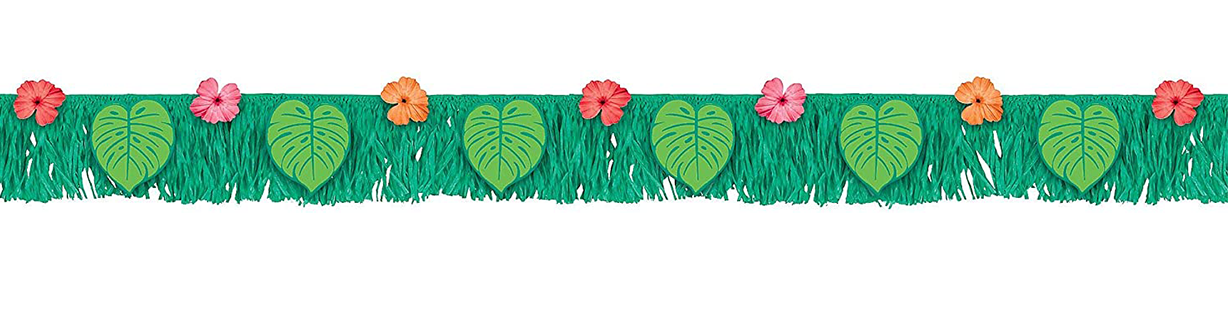 Tropical Jungle Fringe Banner