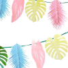 Tropical Multi Colour Palm Garland