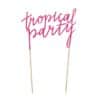 Tropical Party Cake Topper