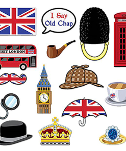 British Iconic Photo Booth Selfie Props