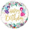 Wild Flower Fairies "Happy Birthday" Foil Balloon