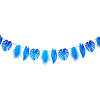 Tropical Blue Palm Garland