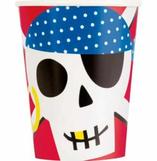 Ahoy Pirate Party Paper Cups