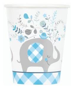 Baby Blue Elephant Paper Cups