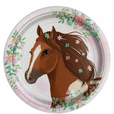Beautiful Horses Themed Paper Plate