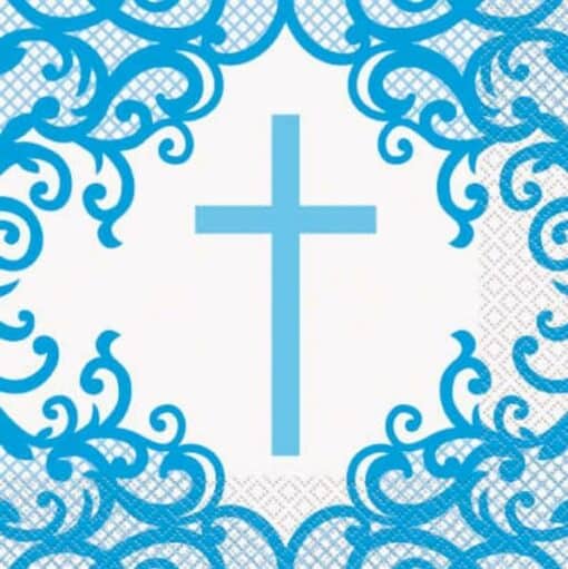 Blue Cross Paper Napkins