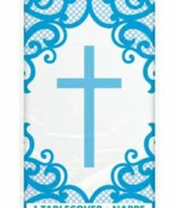 Blue Cross Plastic Tablecover