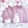 Dusky Pink Foil Curtain