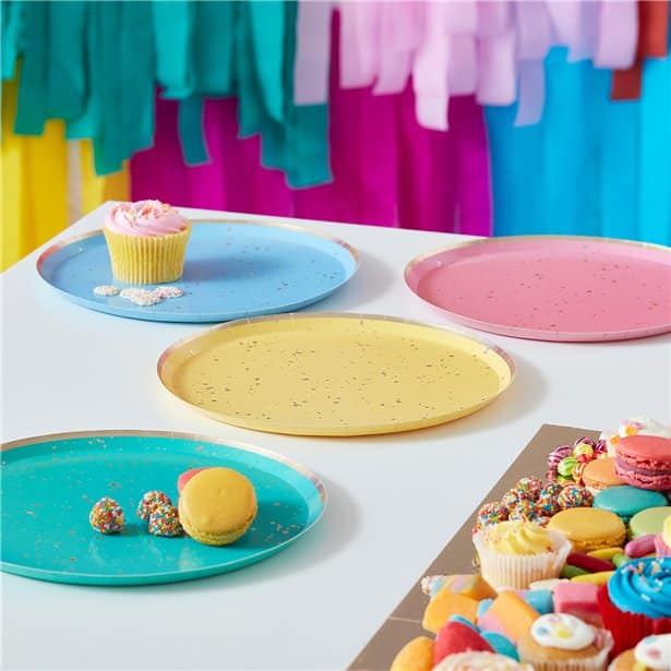 Rainbow plates on sale