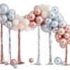 Mixed Metallics Balloon Arch With Streamers