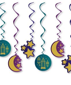 Opulent Eid Swirl Decorations - 17.7cm