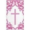 Pink Cross Plastic Tablecover
