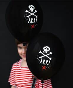 Pirate Skull Printed Latex Balloons