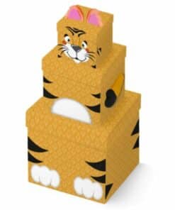 Tiger Plush Stacking Gift Boxes