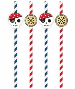 Treasure Island Pirate Straws with Toppers
