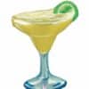 Margarita Cocktail Glass With Lime Balloon