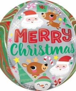 Christmas Adorable Buddies Orbz Foil Balloon