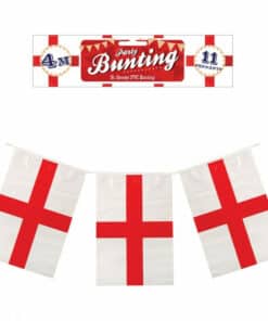 England Flag Plastic Bunting