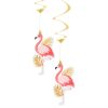 Flamingo Hanging Swirl Decorations