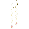 Flamingo Hanging Swirl Decorations