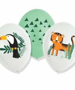 Get Wild Safari Animals Printed Latex Balloons