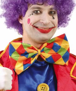 Giant Checked Clown Bow Tie