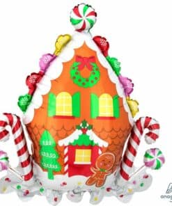 Christmas Gingerbread House Foil Balloon