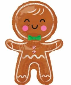 Christmas Happy Gingerbread Man Foil Balloon
