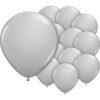 Silver Grey Mini Latex Balloons
