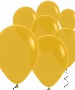 Mustard Mini Latex Balloons