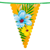 Summer Hibiscus Plastic Bunting