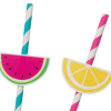 Sweet & Succulent Fruit Paper Straws
