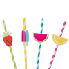 Sweet & Succulent Fruit Paper Straws