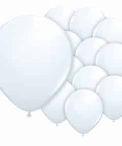 White Mini Latex Balloons