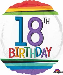 18th Birthday Rainbow Balloon