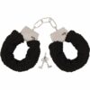 Black Furry Handcuffs