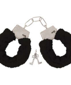 Black Furry Handcuffs
