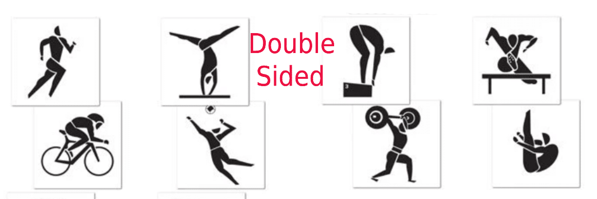 Summer World Games Athlete Cutout Decorations