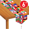 Printed International Flag Table Runner