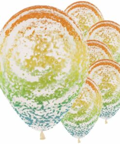 Graffiti Print Rainbow Latex Balloons