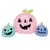 Halloween Pastel Coloured Pumpkin Group Balloon