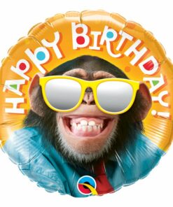 'Happy Birthday' Smiling Monkey Balloon