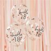 Hello 18 Printed Confetti Balloons