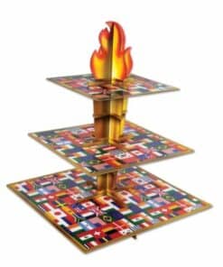 International Sports Torch Cupcake Stand