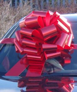 Metallic Red Giant Car Bow