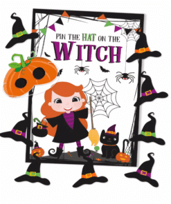 Pin The hat On The Witch Game