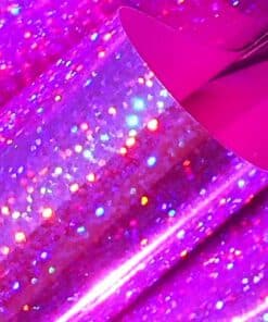 Alternative view of Big Holographic Pink Car Gift 42cm Bow – with 6m Wrapping Ribbon