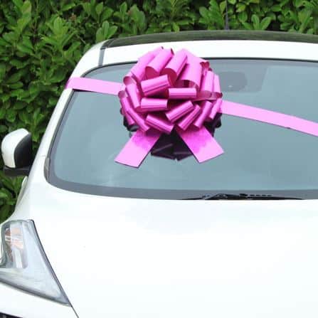 Pink Giant Car Bow