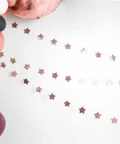 Rose Gold Star Foil Garland