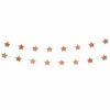 Rose Gold Star Foil Garland